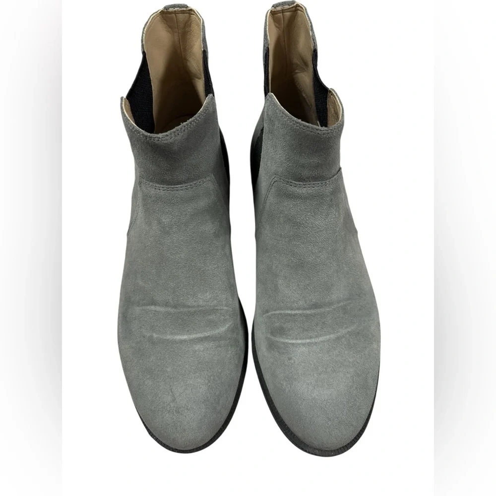 Vionic Women’s Alana Suede Bootie Sz 8 Gray Chelsea Slip On Comfort Neutral - Picture 4 of 8
